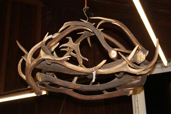 Antler chandelier